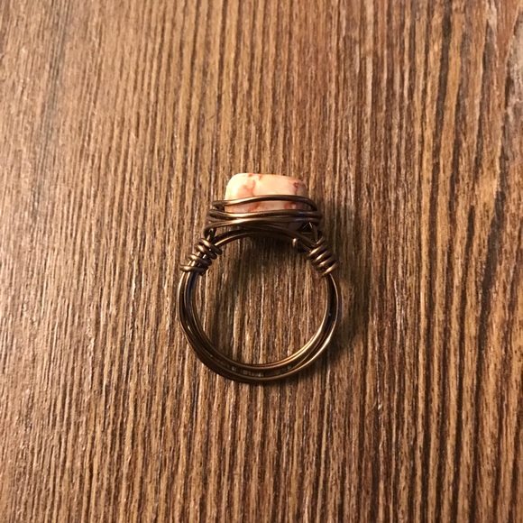 Handmade Wire Stone Ring - Picture 9 of 9